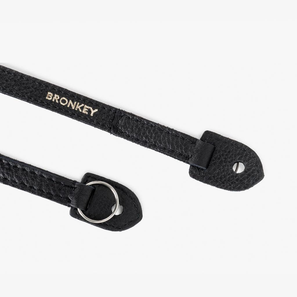Roma #101 - Black Leather camera strap