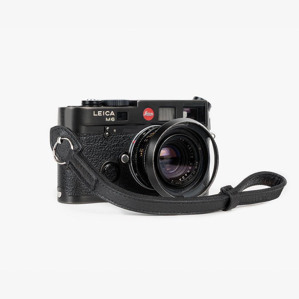 Roma #201 - Black Leather camera strap · imagen principal