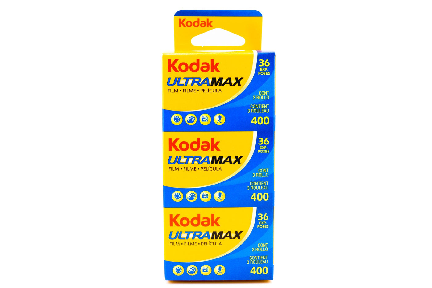 Kodak Ultramax 400 (35mm) 36 Exp. Pacote com 3 · imagem principal