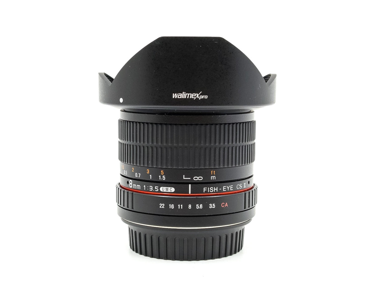 Walimex Pro 8mm F/3.5 UMC CS Fisheye II - Canon EF-M Fit · imagem principal