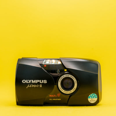 Olympus MJU II (Cinza) Versão F2.8 - Câmera Fotográfica Filme 35mm Premium