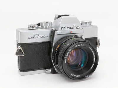 Minolta SrT100x - Câmera de Filme 35mm c/ 50mm MD 1.7 | Câmera Analógica Vintage | Minolta